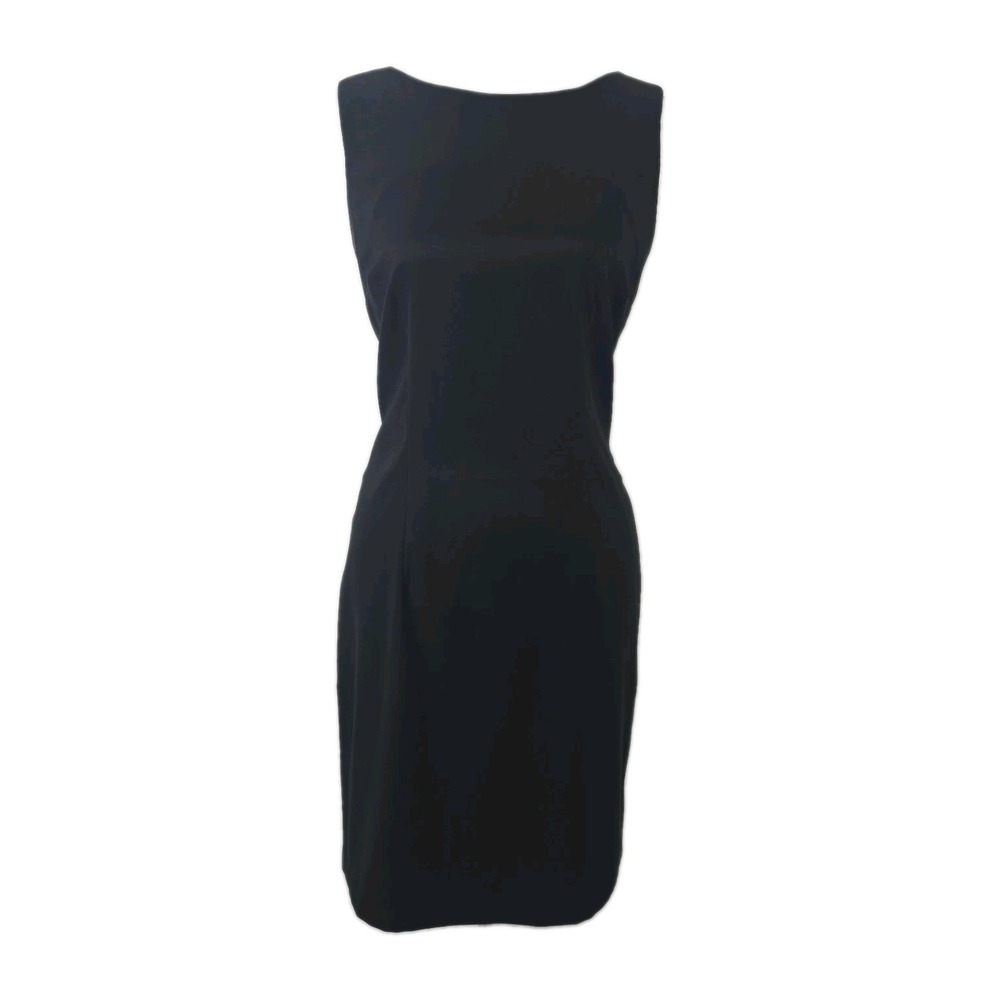 Dressbarn Size 8 Sheath Dress Career Business Sleeveless Black Unlined